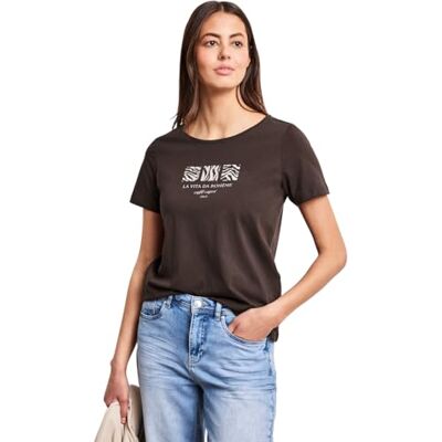 Street One Basic T-Shirt mit Rundhals und Print Street One Basic T-Shirt mit Rundhals und Print