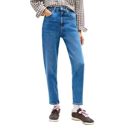 Tommy Jeans Damen Mom UH TPR Ch0130 Co Dw0dw19245 Konisch Zulaufend, Denim, 31W / 28L EU Tommy Jeans Damen Mom UH TPR Ch0130 Co Dw0dw19245 Konisch Zulaufend, Denim, 31W / 28L EU