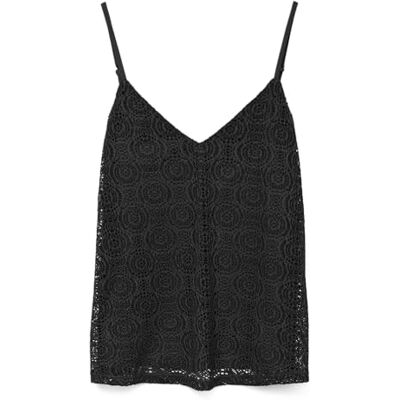 VERO MODA Damen Vmmaya Singlet Top JRS SPE, Black, M VERO MODA Damen Vmmaya Singlet Top JRS SPE, Black, M