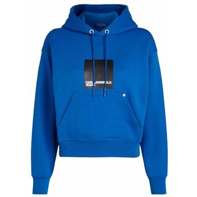 KARL LAGERFELD JEANS Frauen Regular Logo Hoodie KLJ Blue XS KARL LAGERFELD JEANS Frauen Regular Logo Hoodie KLJ Blue XS