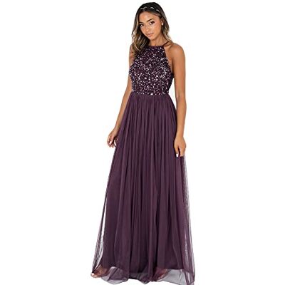 Maya Deluxe Damen Rl004 Mm Bridesmaid Dress, Berry, 42 EU Maya Deluxe Damen Rl004 Mm Bridesmaid Dress, Berry, 42 EU