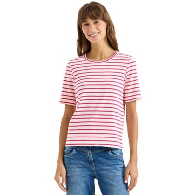 Cecil T-Shirt mit Rundhals und Streifen Cecil T-Shirt mit Rundhals und Streifen