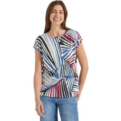 Cecil T-Shirt mit Boatneck und Grafikprint Cecil T-Shirt mit Boatneck und Grafikprint