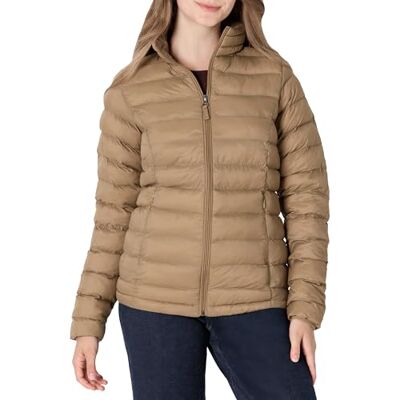 Amazon Essentials Damen Leichte, Langärmelige, Wasserabweisende, verstaubare Pufferjacke (erhältlich in Übergröße), Kamel, X-Small Amazon Essentials Damen Leichte, Langärmelige, Wasserabweisende, verstaubare Pufferjacke (erhältlich in Übergröße), Kamel, X-Small
