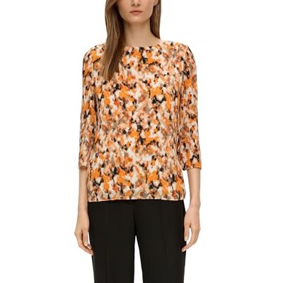 s.Oliver BLACK LABEL Chiffon-Bluse mit Plisseefalten s.Oliver BLACK LABEL Chiffon-Bluse mit Plisseefalten