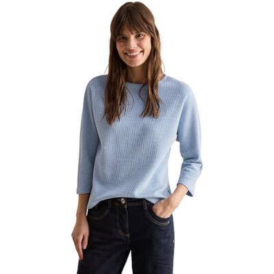 Cecil Damen Kurzes Melange Shirt Cecil Damen Kurzes Melange Shirt