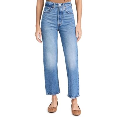 Levi's Damen Ribcage Straight Ankle Jeans,Dance Around,24W / 29L Levi's Damen Ribcage Straight Ankle Jeans,Dance Around,24W / 29L