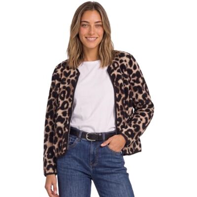 Street One Damen 2117763 Teddy-Jacke mit Rundhals und Print (1er Pack) Street One Damen 2117763 Teddy-Jacke mit Rundhals und Print (1er Pack)