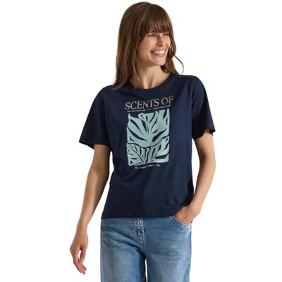 Cecil T-Shirt mit Rundhals und Frontprint Cecil T-Shirt mit Rundhals und Frontprint