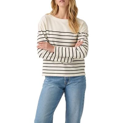 Levi's Marin Stripe Top Magnolia Stripe Egret A Levi's Marin Stripe Top Magnolia Stripe Egret A