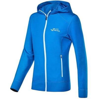 Black Crevice Damen Merino Kapuzenjacke, hawaiian blue, 36 Black Crevice Damen Merino Kapuzenjacke, hawaiian blue, 36