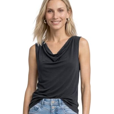 Street One Silk-Look Top mit Wasserfall-Ausschnitt Street One Silk-Look Top mit Wasserfall-Ausschnitt
