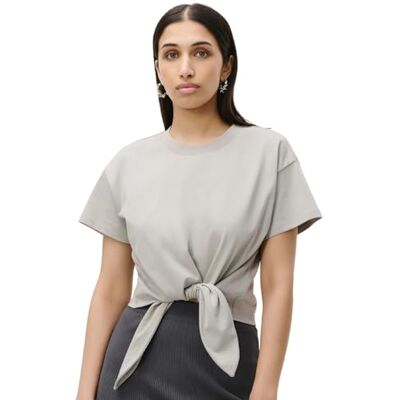 LeGer by Lena Gercke LeGer Tessy T-Shirt Kurzarm Tshirt Damen mit Knotendetail lockere Passform Oberteil aus Baumwolle Mode für Damen by Lena Gercke Gr. 34-66 LeGer by Lena Gercke LeGer Tessy T-Shirt Kurzarm Tshirt Damen mit Knotendetail lockere Passform Oberteil aus Baumwolle Mode für Damen by Lena Gercke Gr. 34-66