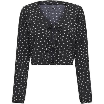 ONLY Onlnova Life Elite L/S Hailey Tie Top ONLY Onlnova Life Elite L/S Hailey Tie Top