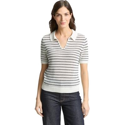 TOM TAILOR Kurzarm-Strickpolo TOM TAILOR Kurzarm-Strickpolo
