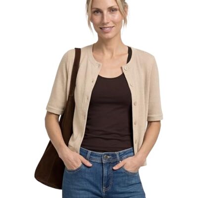 Street One Kurzarm Jacke im Strick-Look Street One Kurzarm Jacke im Strick-Look