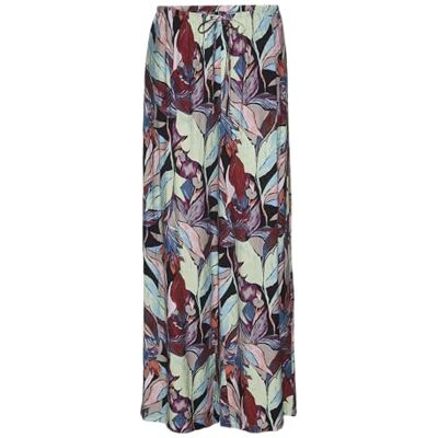 VERO MODA Damen Vmgaja Palma Hw Pants WVN Ga Stoffhose, Black/AOP:Palma, XS EU VERO MODA Damen Vmgaja Palma Hw Pants WVN Ga Stoffhose, Black/AOP:Palma, XS EU