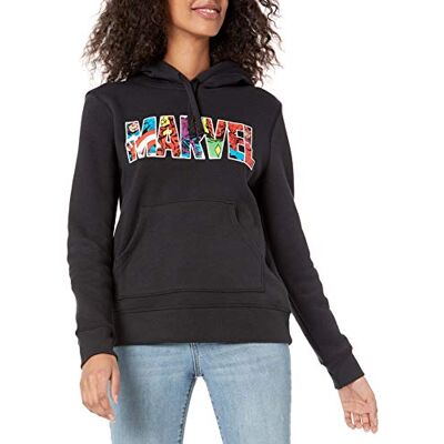 Amazon Essentials Disney Marvel Star Wars Princess Damen Fleece-Kapuzenpulli (in Übergröße erhältlich), Marvel-Figur Mit Logo, L Amazon Essentials Disney Marvel Star Wars Princess Damen Fleece-Kapuzenpulli (in Übergröße erhältlich), Marvel-Figur Mit Logo, L