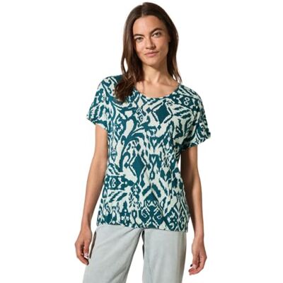 Cecil Damen Print-Shirt mit Knopfdetail Cecil Damen Print-Shirt mit Knopfdetail