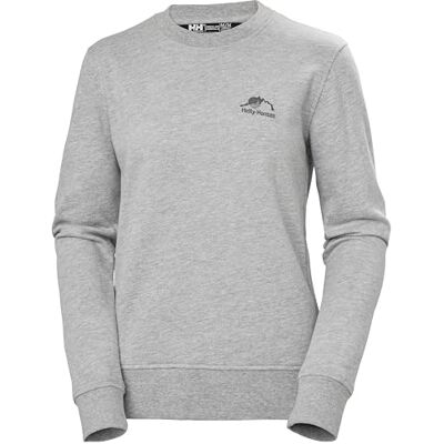 Hansen Damen W Nord Graphic Sweatshirt, Grau Melange 2.0, S Hansen Damen W Nord Graphic Sweatshirt, Grau Melange 2.0, S