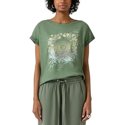 QS Damen T-Shirt 2175261 Green S QS Damen T-Shirt 2175261 Green S