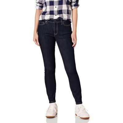 Amazon Essentials Damen Elastische Skinny-Jeans Mittelhoher Bund Auslaufmodell, Schwarze Spülung, 40 Lang Amazon Essentials Damen Elastische Skinny-Jeans Mittelhoher Bund Auslaufmodell, Schwarze Spülung, 40 Lang