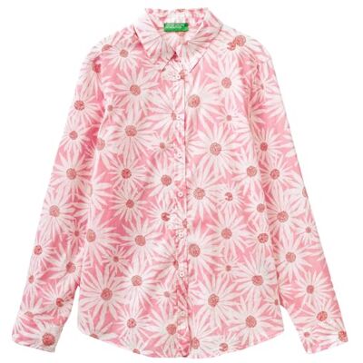 United Undercolors of Benetton Damen 5oa95q8u4 Shirt Hemd, Rosa, 60p, XXS United Undercolors of Benetton Damen 5oa95q8u4 Shirt Hemd, Rosa, 60p, XXS