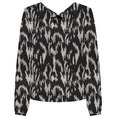 ONLY Damen Onlnova Life Elite L/S Mallory Top, Black/AOP:590 Rough Animal, Small ONLY Damen Onlnova Life Elite L/S Mallory Top, Black/AOP:590 Rough Animal, Small