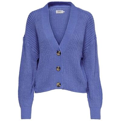 ONLY Damen Onlcarol Nice L/S Cardigan KNT Noos Strickjacke, Ultramarine, S ONLY Damen Onlcarol Nice L/S Cardigan KNT Noos Strickjacke, Ultramarine, S