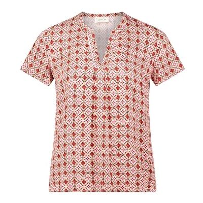 Cartoon Damen Blusenshirt mit Rüschen 44, Cream/Rosé Cartoon Damen Blusenshirt mit Rüschen 44, Cream/Rosé