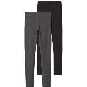 NAME IT Mädchen Nkfvivian 2p Noos Leggings, Dark Grey Melange, 146-152 EU NAME IT Mädchen Nkfvivian 2p Noos Leggings, Dark Grey Melange, 146-152 EU