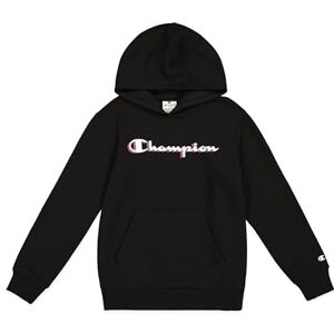 Champion Jungen Legacy Boy-Big Logo Hoodie Kapuzenpullover, Schwarz (Kk001), 15-16 Years Champion Jungen Legacy Boy-Big Logo Hoodie Kapuzenpullover, Schwarz (Kk001), 15-16 Years