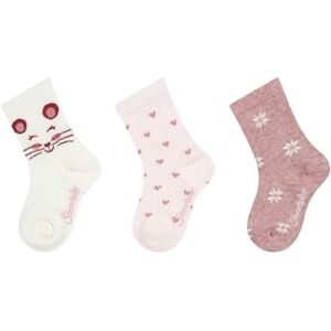 Sterntaler Kinder Socken Set 3er Pack – hautfreundliche Mädchensocken aus Baumwolle – mit Motiv Maus, Herzen und Schneeflocken – ecru, Größe 22 Sterntaler Kinder Socken Set 3er Pack – hautfreundliche Mädchensocken aus Baumwolle – mit Motiv Maus, Herzen und Schneeflocken – ecru, Größe 22