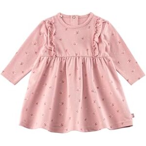 Sterntaler Kleid Blümchen Mädchen Kleid aus Baumwolljersey mit Druck Langarm Kleid mit Volants und gekräuseltem Rockteil Knopfleiste im Nacken, Kinderkleidung ab Geburt, mattrosa, Größe 86 Sterntaler Kleid Blümchen Mädchen Kleid aus Baumwolljersey mit Druck Langarm Kleid mit Volants und gekräuseltem Rockteil Knopfleiste im Nacken, Kinderkleidung ab Geburt, mattrosa, Größe 86
