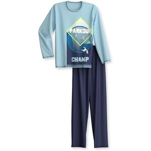 CALIDA Kids Pyjama, Schlafanzug Kinder, aus 100% Bio Baumwolle, hautfreundlich, pflegeleicht Cascade Blue 152-158 CALIDA Kids Pyjama, Schlafanzug Kinder, aus 100% Bio Baumwolle, hautfreundlich, pflegeleicht Cascade Blue 152-158