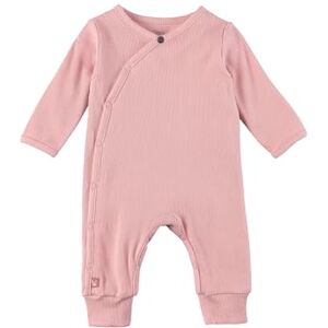 Sterntaler Playsuit Rippjersey Baby Einteiler Mädchen in Wickeloptik Langarm Overall seitlich und im Schritt zum Knöpfen Neugeborenen Strampler mattrosa, Größe 68 Sterntaler Playsuit Rippjersey Baby Einteiler Mädchen in Wickeloptik Langarm Overall seitlich und im Schritt zum Knöpfen Neugeborenen Strampler mattrosa, Größe 68