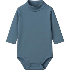 BABIDU Langarm-Baby-Body mit Rollkragen, 100% Baumwolle, Baby-Body für Neugeborene, weicher, atmungsaktiver, hypoallergener Stoff für empfindliche Haut, Unisex-Kleidung für die Taufe von Babys BABIDU Langarm-Baby-Body mit Rollkragen, 100% Baumwolle, Baby-Body für Neugeborene, weicher, atmungsaktiver, hypoallergener Stoff für empfindliche Haut, Unisex-Kleidung für die Taufe von Babys