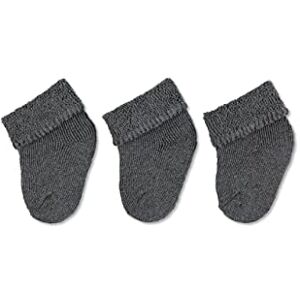 Sterntaler Baby Jungen Erstlingssöckchen 3er-pack Socken, Anthrazit Melange, 0 Monate Sterntaler Baby Jungen Erstlingssöckchen 3er-pack Socken, Anthrazit Melange, 0 Monate