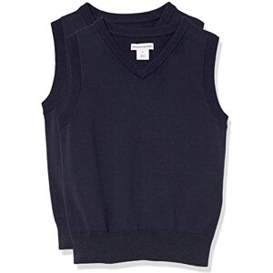 Amazon Essentials Jungen Uniform Baumwolle V-Ausschnitt Pullover Weste 2er Pack Marineblau X-Small Amazon Essentials Jungen Uniform Baumwolle V-Ausschnitt Pullover Weste 2er Pack Marineblau X-Small