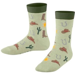 FALKE Unisex Kinder Socken Little Cowboy K So Baumwolle gemustert 1 Paar, Grün Jade 7376, 31-34 FALKE Unisex Kinder Socken Little Cowboy K So Baumwolle gemustert 1 Paar, Grün Jade 7376, 31-34