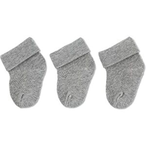 Sterntaler Unisex Baby Erstlingssöckchen 3er-pack Socken, Silber Mel., 0-4 monate Sterntaler Unisex Baby Erstlingssöckchen 3er-pack Socken, Silber Mel., 0-4 monate