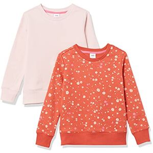 Amazon Essentials Kleinkind Mädchen Fleece Crewneck Pullover Sweatshirts 2er-Pack Hellrosa/Orange Floral, 3T Amazon Essentials Kleinkind Mädchen Fleece Crewneck Pullover Sweatshirts 2er-Pack Hellrosa/Orange Floral, 3T
