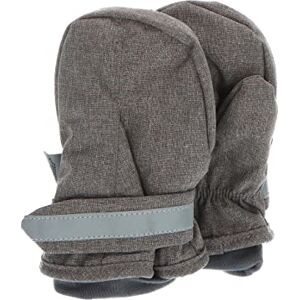 Sterntaler Unisex Kinder Fäustlinge Melange mit Daumen, Klettverschluss mit Reflektierendem Streifen Handschuh, Grün Melange, 2 Sterntaler Unisex Kinder Fäustlinge Melange mit Daumen, Klettverschluss mit Reflektierendem Streifen Handschuh, Grün Melange, 2