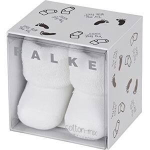 FALKE Unisex Baby Socken Erstling B So Baumwolle einfarbig 1 Paar, Weiß White 2000, 50-56 FALKE Unisex Baby Socken Erstling B So Baumwolle einfarbig 1 Paar, Weiß White 2000, 50-56