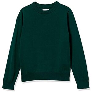 Amazon Essentials Jungen Einheitlicher Pullover aus Baumwolle mit Rundhalsausschnitt, Grün, 8 Jahre Amazon Essentials Jungen Einheitlicher Pullover aus Baumwolle mit Rundhalsausschnitt, Grün, 8 Jahre