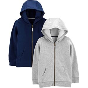 Simple Joys by Carter's Fleece-Pullover mit Kapuze, für Babys, Jungen, 2er-Pack ,Gray/Navy ,3-6 Months Simple Joys by Carter's Fleece-Pullover mit Kapuze, für Babys, Jungen, 2er-Pack ,Gray/Navy ,3-6 Months