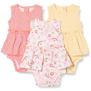 Amazon Essentials Baby Mädchen Ärmellose Bodysuit-Kleider, 3er-Pack, Blassgelb/Floral, 3-6 Monate Amazon Essentials Baby Mädchen Ärmellose Bodysuit-Kleider, 3er-Pack, Blassgelb/Floral, 3-6 Monate
