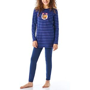 Schiesser Mädchen Schlafanzug Nachthemd mit Leggings Lang-100% Organic Bio Baumwolle-Größe 92 Bis 140 Pyjamaset, Blau-gem_179960, 116 Schiesser Mädchen Schlafanzug Nachthemd mit Leggings Lang-100% Organic Bio Baumwolle-Größe 92 Bis 140 Pyjamaset, Blau-gem_179960, 116