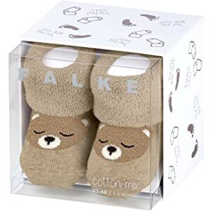 FALKE Unisex Baby Socken Baby Bear B So Baumwolle als Geschenk 1 Paar, Beige Sand Melange 4650, 62-68 FALKE Unisex Baby Socken Baby Bear B So Baumwolle als Geschenk 1 Paar, Beige Sand Melange 4650, 62-68