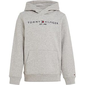 Tommy Hilfiger Kinder Unisex Hoodie Essential mit Kapuze, Grau (Light Grey Heather), 14 Jahre Tommy Hilfiger Kinder Unisex Hoodie Essential mit Kapuze, Grau (Light Grey Heather), 14 Jahre